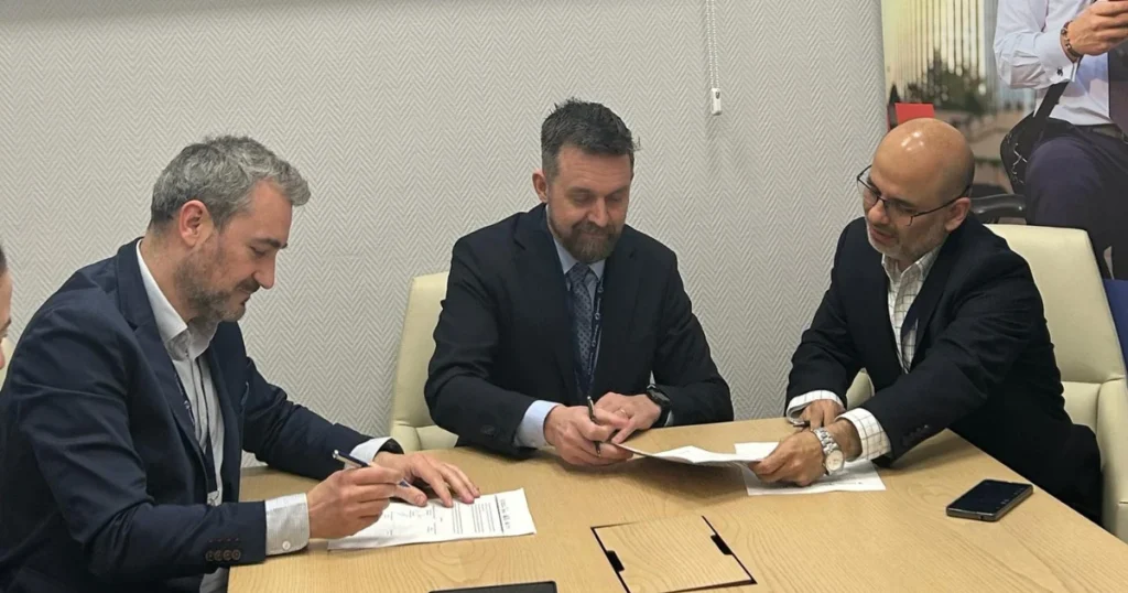 Signing ceremony for the Global Fintech Alliance in Madrid